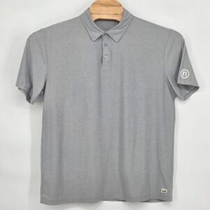 Vuori Men's XL Strato‎ Tech Polo Gray Short Sleeve Performance Collar V188